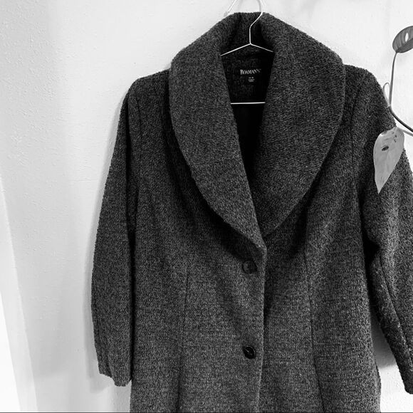 Roaman’s Relaxed Fit Coat NWOT - Picture 3 of 6